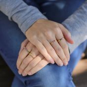 心の絆リング・ノット　[18K金ヴェルメイユ]