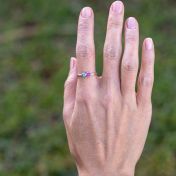 タリサ・スターズ誕生石リング[スターリングシルバー]