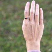 タリサ・スターズ誕生石リング[スターリングシルバー]