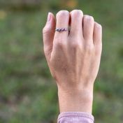 タリサ・スターズ誕生石リング[スターリングシルバー]