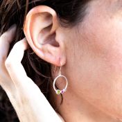 母の愛ドロップイヤリング [スターリングシルバー]