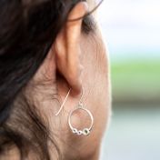 母の愛ドロップイヤリング [スターリングシルバー]