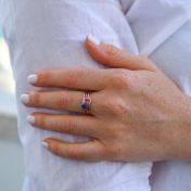 愛のリング[ローズゴールドメッキ]