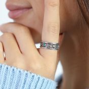 インフィニティーラブ誕生石リング　[スターリングシルバー]