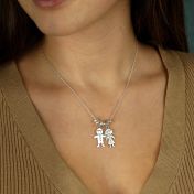 Cherished Family Name Necklace [Sterling Silver]