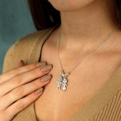 Cherished Family Name Necklace [Sterling Silver]