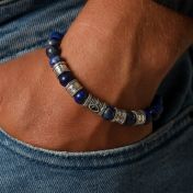 イヴールアイラピスラズリメンズ名入れブレスレット