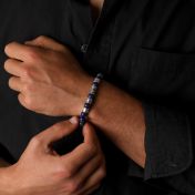 イヴールアイラピスラズリメンズ名入れブレスレット