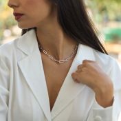 クラシックペーパークリップネックレス［スターリングシルバー］