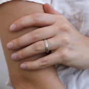 愛のブレイド・ペット名入れリング [スターリングシルバー]