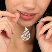 生命の絆場所の地図ネックレス [スターリングシルバー］