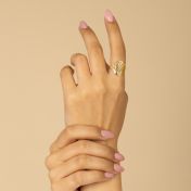 お好きな場所の地図リング　[１８Kゴールドヴェルメイユ］