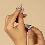 お好きな場所の地図リング[スターリングシルバー］