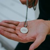 コーディネート付きコンパスネックレス　[スターリングシルバー]