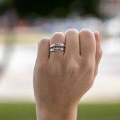 ファミリー名入れスタックリング［スターリングシルバー］