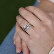 ファミリー名入れスタックリング［スターリングシルバー］