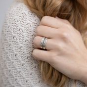 ファミリー名入れスタックリング［スターリングシルバー］