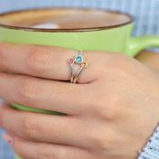 母の愛リング - ２倍 [スターリングシルバー]