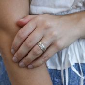 波のペットの名入れリング [スターリングシルバー]