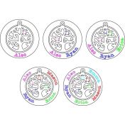 ツリーオブライフ 名入れ誕生石ネックレス [スターリングシルバー]