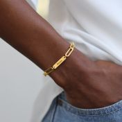  アリヤ・名入れブレスレット [１８Kゴールドメッキ]