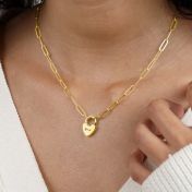 アンチェインマイハート・イニシャルネックレス［18Kゴールドヴェルメイユ］