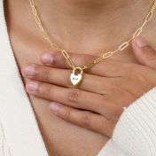 アンチェインマイハート・イニシャルネックレス［18Kゴールドヴェルメイユ］
