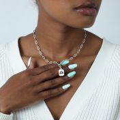 蟹座・星座ペーパークリップ ネックレス [スターリングシルバー]