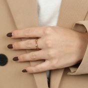 母の愛リング [１８Kゴールドヴェルメイユ]