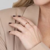 母の愛リング [１８Kゴールドヴェルメイユ]