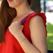 まばゆい愛 誕生石ブレスレット [ローズゴールドメッキ]