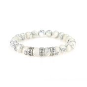 ハウライトメンズ名入れブレスレット 