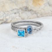 愛のリング・槌目仕上[スターリングシルバー]