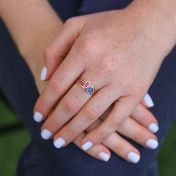 愛のリング[ローズゴールドメッキ]