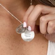 ファミリールーツ名入れネックレス[スターリングシルバー]