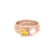 愛のリング[ローズゴールドメッキ]