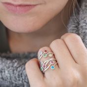 愛のルーツリング ・2つの名前[スターリングシルバー]