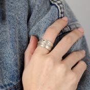 愛の旅刻印スタックリング　[スターリングシルバー]