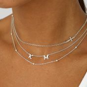 横向き十字架 ネックレス [スターリングシルバー]