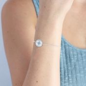 自分のコンパス刻印ブレスレット[スターリングシルバー]