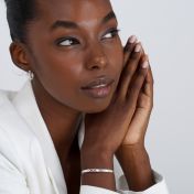 ヘリンボーン誕生石ブレスレット［スターリングシルバー］