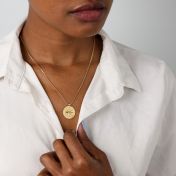 コーディネート付きコンパスレーデイスネックレス　[１８Kゴールドメッキ]