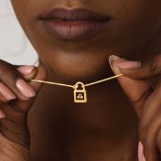 パドロック星座ネックレス［18Kゴールドヴェルメイユ］