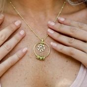 ファミリーツリー名入れネックレス　[18Kゴールドヴェルメユル]