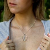 永遠のファミリー名入れネックレス［スターリングシルバー］