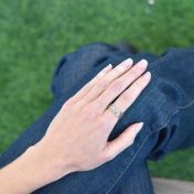 黒いファミリーサークル・スピナーリング[スターリングシルバー] ・3スピナー