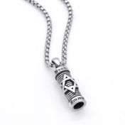 ダビデの星メンズバーネックレス・スターリングシルバー