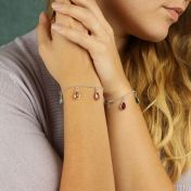 魔法の雨粒誕生石ブレスレット[スターリングシルバー]