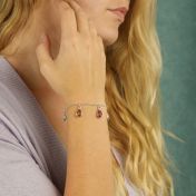 魔法の雨粒誕生石ブレスレット[スターリングシルバー]