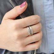 ファミリー名入れスタックリング［スターリングシルバー］